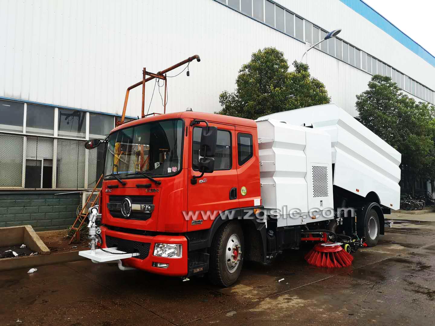 黃牌東風D9洗掃車帶電動高炮(國五)