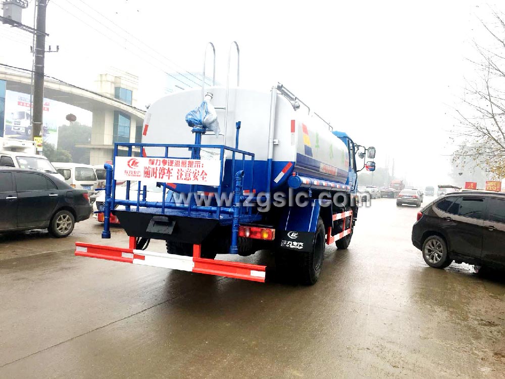 程力12方老款東風145灑水車黃牌(國五)