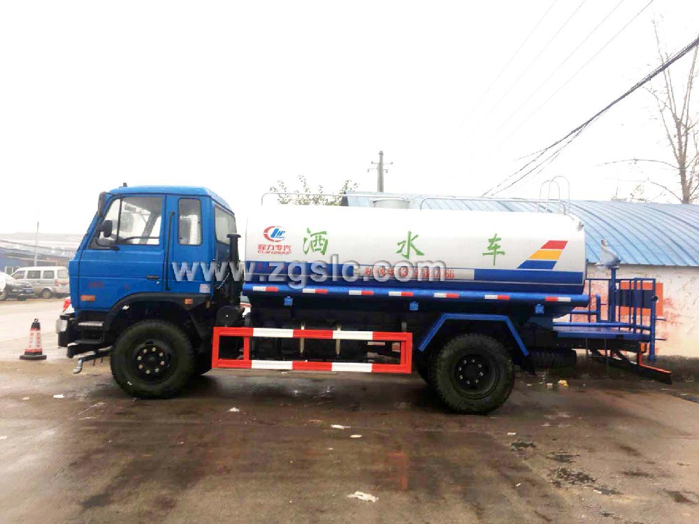 程力12方老款東風145灑水車黃牌(國五)